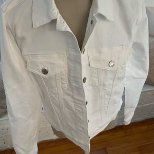 Gap NWT White denim jacket